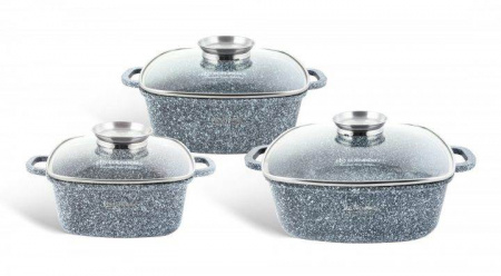 Набор казанов с мраморным покрытием Edenberg EB - 8030 ✅ базовая цена $62.87 ✔ Опт ✔ Скидки ✔ Заходите! - Интернет-магазин ✅ Фортуна-опт ✅