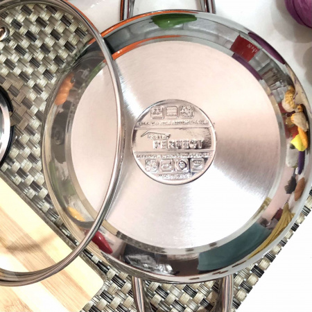 Кастрюля из нержавеющей стали Home Perfect - 2311 - 6 л ✅ базовая цена 460.23 грн. ✔ Опт ✔ Скидки ✔ Заходите! - Интернет-магазин ✅ Фортуна-опт ✅