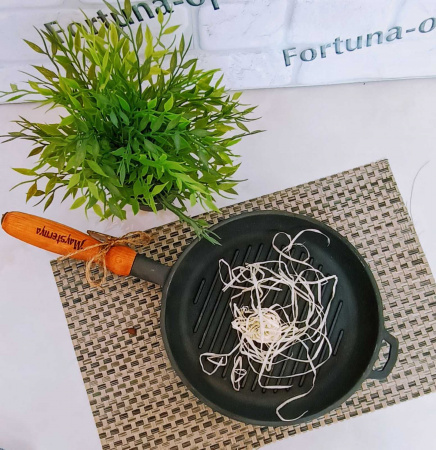 Сковорода чугунная литая б/кр 24х4см гриль Т 308 (СН) ✅ базовая цена 438.33 грн. ✔ Опт ✔ Скидки ✔ Заходите! - Интернет-магазин ✅ Фортуна-опт ✅