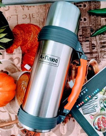 Термос нержавеющий 1 л (А-Плюс) 1759 ✅ базовая цена $7.29 ✔ Опт ✔ Скидки ✔ Заходите! - Интернет-магазин ✅ Фортуна-опт ✅