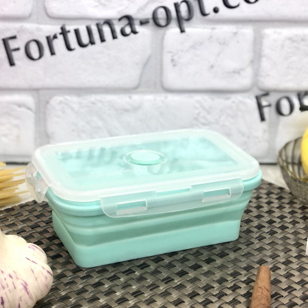 Ланч-бокс силиконовый складной A-Plus - 1911С ➜ картинка -Интернет-магазин ✅ Fortuna-opt.com.ua. ✅ Ланч-бокс силиконовый складной A-Plus - 1911С ➜ фото ➜ розн цена $2.10 - Интернет-магазин ✅ Fortuna-opt.com.ua. ✅