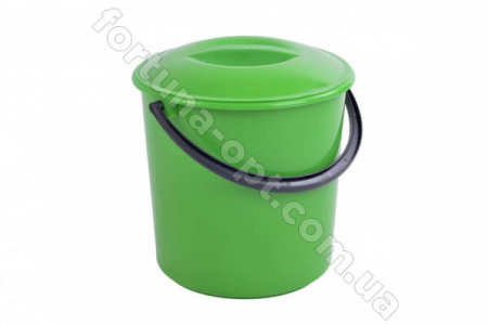 Ведро пластмассовое 10л с крышкой - 12952 ✅базовая цена 61.24 грн. ✔ Опт ✔ Скидки ✔ Заходите! - Интернет-магазин ✅ Фортуна-опт ✅