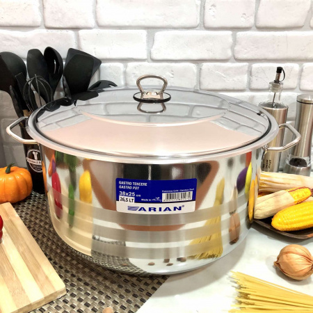 Кастрюля из нержавеющей стали Home Perfect - 2317 - 21 л ✅ базовая цена 1 136.05 грн. ✔ Опт ✔ Скидки ✔ Заходите! - Интернет-магазин ✅ Фортуна-опт ✅