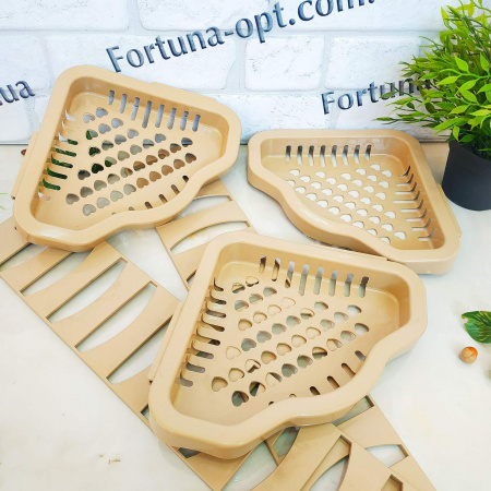 Полка для ванной угловая 3-я ПА 0749 ✅ картинка - Интернет-магазин ✅ Fortuna-opt.com.ua. ✅ Полка для ванной угловая 3-я ПА 0749 ✅ базовая цена 189.04 грн. ✔ Опт ✔ Скидки ✔ Заходите! - Интернет-магазин ✅ Фортуна-опт ✅