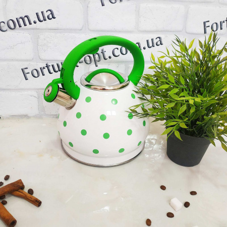 Чайник нержавеющий со свистком A-Plus - 1390 - 3 л ✅ базовая цена $14.86 ✔ Опт ✔ Скидки ✔ Заходите! - Интернет-магазин ✅ Фортуна-опт ✅