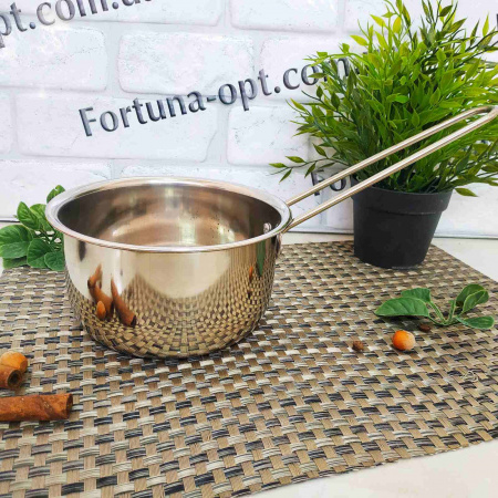 Ковш нержавеющий без крышки 1,9л А-Плюс - 0438 ✅ картинка - Интернет-магазин ✅ Fortuna-opt.com.ua. ✅ Ковш нержавеющий без крышки 1,9л А-Плюс - 0438 ✅ базовая цена $2.42 ✔ Опт ✔ Скидки ✔ Заходите! - Интернет-магазин ✅ Фортуна-опт ✅