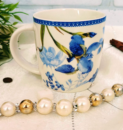 Чашка 360 мл "Цветы" 16125-1 (Ст) ✅ базовая цена $1.37 ✔ Опт ✔ Скидки ✔ Заходите! - Интернет-магазин ✅ Фортуна-опт ✅