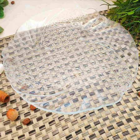 Блюдо стеклянное Папийон 24 см Pasabache - 10279 ✅ базовая цена 12.88 грн. ✔ Опт ✔ Скидки ✔ Заходите! - Интернет-магазин ✅ Фортуна-опт ✅