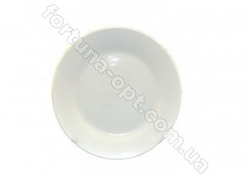 Тарелка керамическая мелкая №7,5 Белая 4401 ➜ Оптом и в розницу ✅ актуальная цена - Интернет магазин ✅ Фортуна ✅