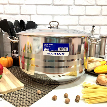 Кастрюля нержавеющая ТМ "Home Perfect"  - 2315 - 17.5 л ✅ базовая цена 752.10 грн. ✔ Опт ✔ Скидки ✔ Заходите! - Интернет-магазин ✅ Фортуна-опт ✅