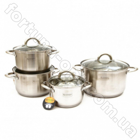 Набор кастрюль Edenberg EB - 4003 - 8 предметов➜ Опт и розница ✅ актуальная цена -Интернет магазин ✅ Фортуна ✅