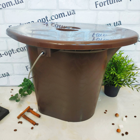 Ведро туалетное с металлической ручкой П А 5119 ✅ картинка - Интернет-магазин ✅ Fortuna-opt.com.ua. ✅ Ведро туалетное с металлической ручкой П А 5119 ✅базовая цена 266.33 грн. ✔ Опт ✔ Скидки ✔ Заходите! - Интернет-магазин ✅ Фортуна-опт ✅
