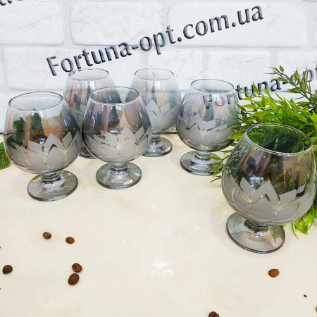 Бокал для коньяка "Лотос" 6 шт/набор 400 мл 298-188 ✅ базовая цена 324.30 грн. ✔ Опт ✔ Скидки ✔ Заходите! - Интернет-магазин ✅ Фортуна-опт ✅