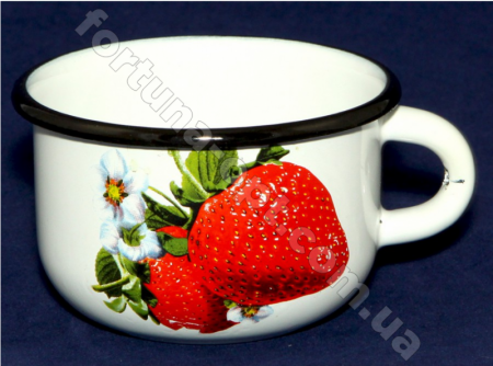 Кружка эмалированная 0,25 л 0102/2 Клубника ✅ базовая цена 34.85 грн. ✔ Опт ✔ Скидки ✔ Заходите! - Интернет-магазин ✅ Фортуна-опт ✅