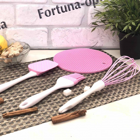Набор силиконовый кухонных принадлежностей A-Plus - 1956 ✅ базовая цена $5.04 ✔ Опт ✔ Скидки ✔ Заходите! - Интернет-магазин ✅ Фортуна-опт ✅