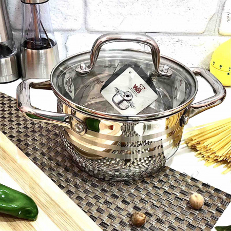 Кастрюля Wellberg WB - 1148 - 2,7л ✅ картинка - Интернет-магазин ✅ Fortuna-opt.com.ua. ✅ Кастрюля Wellberg WB - 1148 - 2,7л ✅ базовая цена $15.66 ✔ Опт ✔ Скидки ✔ Заходите! - Интернет-магазин ✅ Фортуна-опт ✅