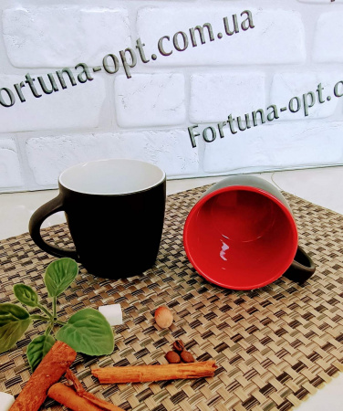 Чашка керамическая 330 мл Черная - 040-01-57 ✅ базовая цена 42.98 грн. ✔ Опт ✔ Скидки ✔ Заходите! - Интернет-магазин ✅ Фортуна-опт ✅