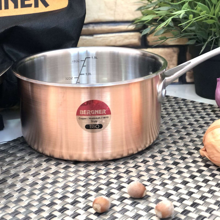 Ковш медный Bergner BG - 6570 - 1,8 л ✅ базовая цена $36.27 ✔ Опт ✔ Скидки ✔ Заходите! - Интернет-магазин ✅ Фортуна-опт ✅