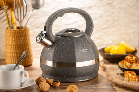 Чайник со свистком мраморный Edenberg EB - 2475 - 3 л ✅ базовая цена $17.62 ✔ Опт ✔ Скидки ✔ Заходите! - Интернет-магазин ✅ Фортуна-опт ✅