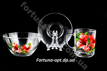 Набор для завтрака 3 пр - 8257 ➜ Оптом и в розницу ✅ актуальная цена - Интернет магазин ✅ Фортуна ✅