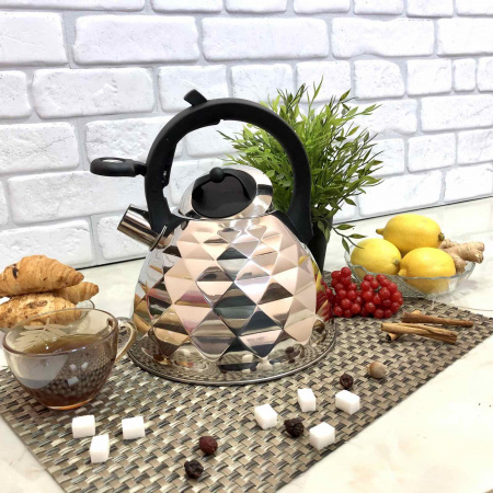 Чайник нержавеющий Edenberg EB - 8822-  3 л  ✅ базовая цена $15.91 ✔ Опт ✔ Скидки ✔ Заходите! - Интернет-магазин ✅ Фортуна-опт ✅