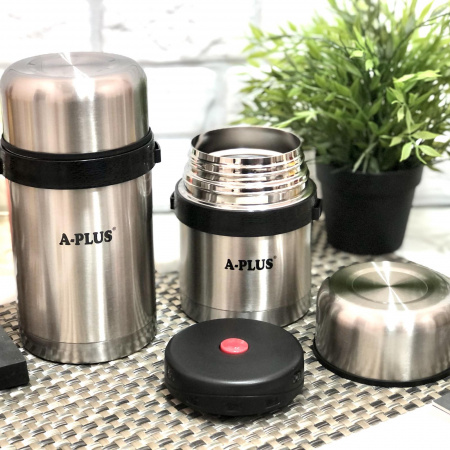 Термос пищевой с широким горлом A-Plus 1664 - 1000 мл ➜ фото ➜ розн цена $6.97 -Интернет-магазин ✅ Fortuna-opt.com.ua. ✅