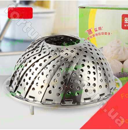 Пароварка лепесток из нержавеющей стали A-Plus 18 см - 1067 ✅ базовая цена 61.57 грн. ✔ Опт ✔ Скидки ✔ Заходите! - Интернет-магазин ✅ Фортуна-опт ✅