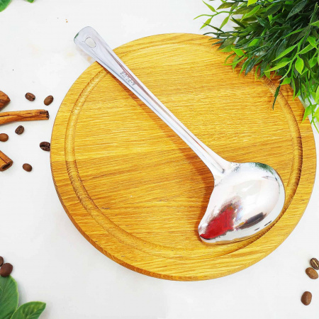 Половник кухонный с носиком из нержавеющей стали A-Plus - 0224  ✅ картинка - Интернет-магазин ✅ Fortuna-opt.com.ua. ✅ Половник кухонный с носиком из нержавеющей стали A-Plus - 0224  ✅ базовая цена $0.94 ✔ Опт ✔ Скидки ✔ Заходите! - Интернет-магазин ✅ Фортуна-опт ✅