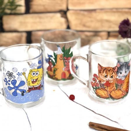 Чашка стеклянная 200 мл Детская Микс - 8105 ✅ базовая цена 22.73 грн. ✔ Опт ✔ Скидки ✔ Заходите! - Интернет-магазин ✅ Фортуна-опт ✅