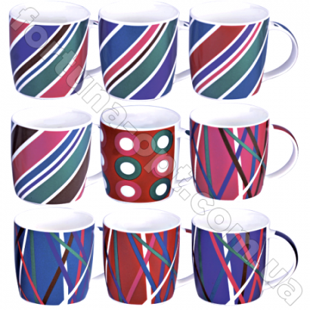 Чашка фарфор 360 мл Серпантин SNT - 2183 ✅ базовая цена 35.60 грн. ✔ Опт ✔ Скидки ✔ Заходите! - Интернет-магазин ✅ Фортуна-опт ✅