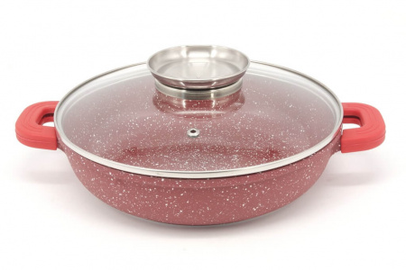 Сковорода - сотейник гранитное покрытие A - Plus - 1998 - 24 см ✅ базовая цена $13.85 ✔ Опт ✔ Скидки ✔ Заходите! - Интернет-магазин ✅ Фортуна-опт ✅