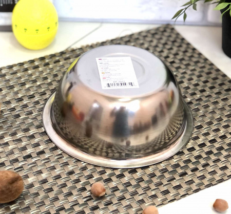 Миска из нержавеющей стали A-Plus - 0876 (24 см) ✅ базовая цена $1.40 ✔ Опт ✔ Скидки ✔ Заходите! - Интернет-магазин ✅ Фортуна-опт ✅