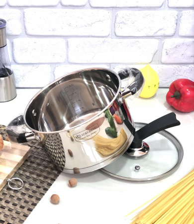 Кастрюля из нержавеющей стали Edenberg EB - 3692 - 1.3 л ✅ картинка - Интернет-магазин ✅ Fortuna-opt.com.ua. ✅ Кастрюля из нержавеющей стали Edenberg EB - 3692 - 1.3 л ✅ базовая цена $8.37 ✔ Опт ✔ Скидки ✔ Заходите! - Интернет-магазин ✅ Фортуна-опт ✅