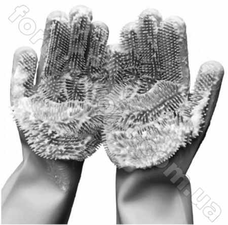 Многофункциональная силиконовая перчатка для мытья посуды Magic Silicone Gloves губка щетка для уборки - 7139 ✅ базовая цена 97.68 грн. ✔ Опт ✔ Скидки ✔ Заходите! - Интернет-магазин ✅ Фортуна-опт ✅