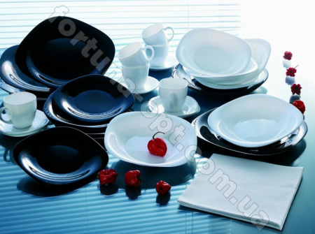 Сервиз столовый Luminarc Carine White & Black L - 1500 30 предметов ✅ базовая цена 1 466.72 грн. ✔ Опт ✔ Скидки ✔ Заходите! - Интернет-магазин ✅ Фортуна-опт ✅
