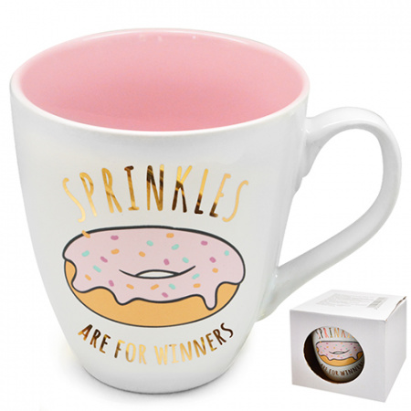 Чашка 550 мл "Sprinkles are for winners" 10321 ✅ картинка - Интернет-магазин ✅ Fortuna-opt.com.ua. ✅ Чашка 550 мл "Sprinkles are for winners" 10321 ✅ базовая цена $2.50 ✔ Опт ✔ Скидки ✔ Заходите! - Интернет-магазин ✅ Фортуна-опт ✅