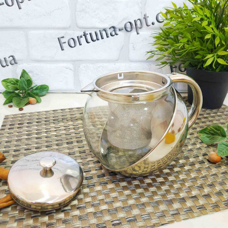 Заварочный чайник в металлическом корпусе 0.9 л A-Plus - 0113 ✅ базовая цена $5.15 ✔ Опт ✔ Скидки ✔ Заходите! - Интернет-магазин ✅ ;Фортуна-опт ✅