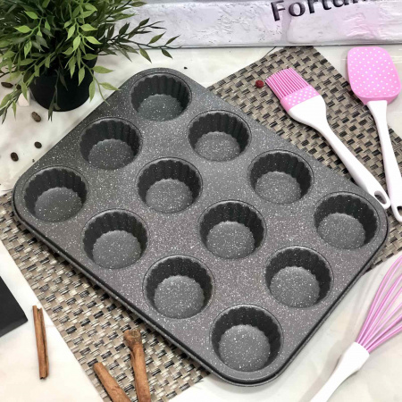 Форма для кексов мраморная A-Plus - 1145 ✅ базовая цена $3.85 ✔ Опт ✔ Скидки ✔ Заходите! - Интернет-магазин ✅ Фортуна-опт ✅