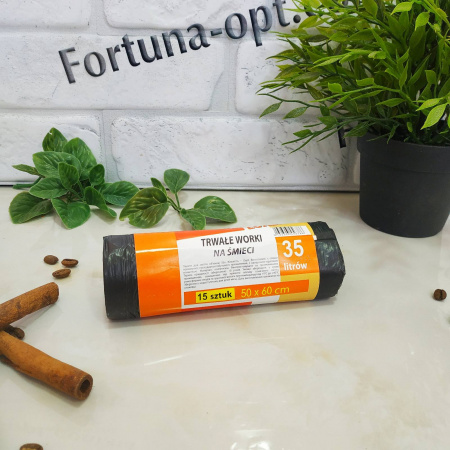 Пакеты мусорные 35л (15 шт) 0789 ✅ картинка - Интернет-магазин ✅ Fortuna-opt.com.ua. ✅ Пакеты мусорные 35л (15 шт) 0789 ✅ базовая цена 10.14 грн. ✔ Опт ✔ Скидки ✔ Заходите! - Интернет-магазин ✅ Фортуна-опт ✅
