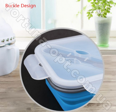 Ланч-бокс силиконовый складной Frico FRU - 384 - 600+300 мл  ✅ базовая цена $7.26 ✔ Опт ✔ Скидки ✔ Заходите! - Интернет-магазин ✅Фортуна-опт ✅