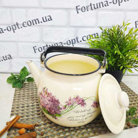 Чайник эмалированный сферический 3,5 л 27130/2 Микс ✅ картинка - Интернет-магазин ✅ Fortuna-opt.com.ua. ✅ Чайник эмалированный сферический 3,5 л 27130/2 Микс ✅ базовая цена 492.79 грн. ✔ Опт ✔ Скидки ✔ Заходите! - Интернет-магазин ✅ Фортуна-опт ✅