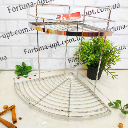 Полка хромированная 2 ярусная 0117 ✅ картинка - Интернет-магазин ✅ Fortuna-opt.com.ua. ✅ Полка хромированная 2 ярусная 0117 ✅ базовая цена 767.23 грн. ✔ Опт ✔ Скидки ✔ Заходите! - Интернет-магазин ✅ Фортуна-опт ✅