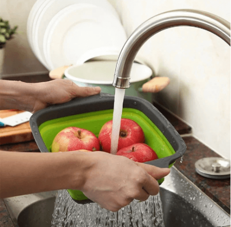 Дуршлаг силиконовый квадратный 28*24 см A-Plus - 1975 ✅ базовая цена $1.24 ✔ Опт ✔ Скидки ✔ Заходите! - Интернет-магазин ✅ Фортуна-опт ✅