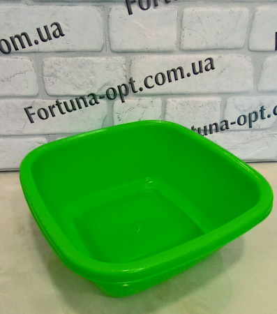 Таз  5.5 л квадратный (Юн) 0065 ✅ картинка - Интернет-магазин ✅ Fortuna-opt.com.ua. ✅ Таз  5.5 л квадратный (Юн) 0065 ✅ базовая цена 51.88 грн. ✔ Опт ✔ Скидки ✔ Заходите! - Интернет-магазин ✅ Фортуна-опт ✅