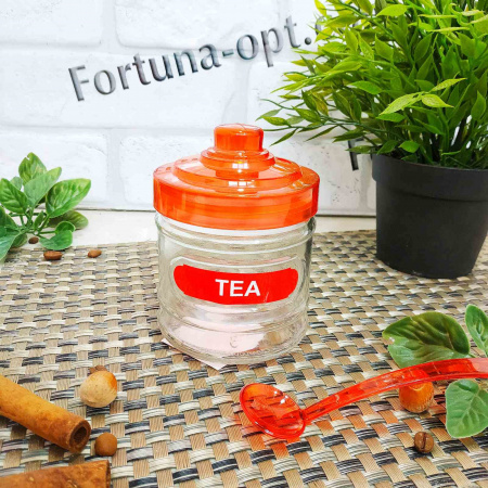 Банка стекло для специй с ложкой 320 мл красная 7075 ✅ базовая цена 39.13 грн. ✔ Опт ✔ Скидки ✔ Заходите! - Интернет-магазин ✅ Фортуна-опт ✅