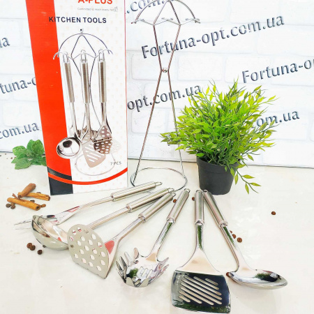 Набор кухонных принадлежностей из нержавеющей стали A-Plus - 1405 (7 предметов) ✅ базовая цена $11.99 ✔ Опт ✔ Скидки ✔ Заходите! - Интернет-магазин ✅ Фортуна-опт ✅