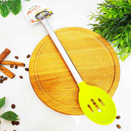 Ложка силиконовая кухонная с дыркой Frico FRU - 490 ✅ базовая цена $1.02 ✔ Опт ✔ Скидки ✔ Заходите! - Интернет-магазин ✅ Фортуна-опт ✅