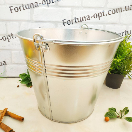 Ведро оцинкованное 10 л 0112 ✅базовая цена 106.88 грн. ✔ Опт ✔ Скидки ✔ Заходите! - Интернет-магазин ✅ Фортуна-опт ✅