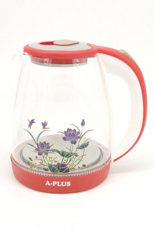Электрочайник 2 л стекло 1500 Вт A-Plus - 1504 ✅ базовая цена $10.89 ✔ Опт ✔ Скидки ✔ Заходите! - Интернет-магазин ✅ Фортуна-опт ✅