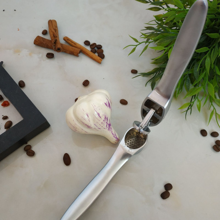 Чесночница с нержавейки матовая Empire ЕМ - 9643 ✅ картинка - Интернет-магазин ✅ Fortuna-opt.com.ua. ✅ Чесночница с нержавейки матовая Empire ЕМ - 9643 ✅ базовая цена $4.70 ✔ Опт ✔ Скидки ✔ Заходите! - Интернет-магазин ✅ Фортуна-опт ✅